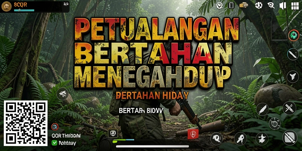 Tampilan antarmuka permainan 8QR yang mengesankan dan fungsional.
