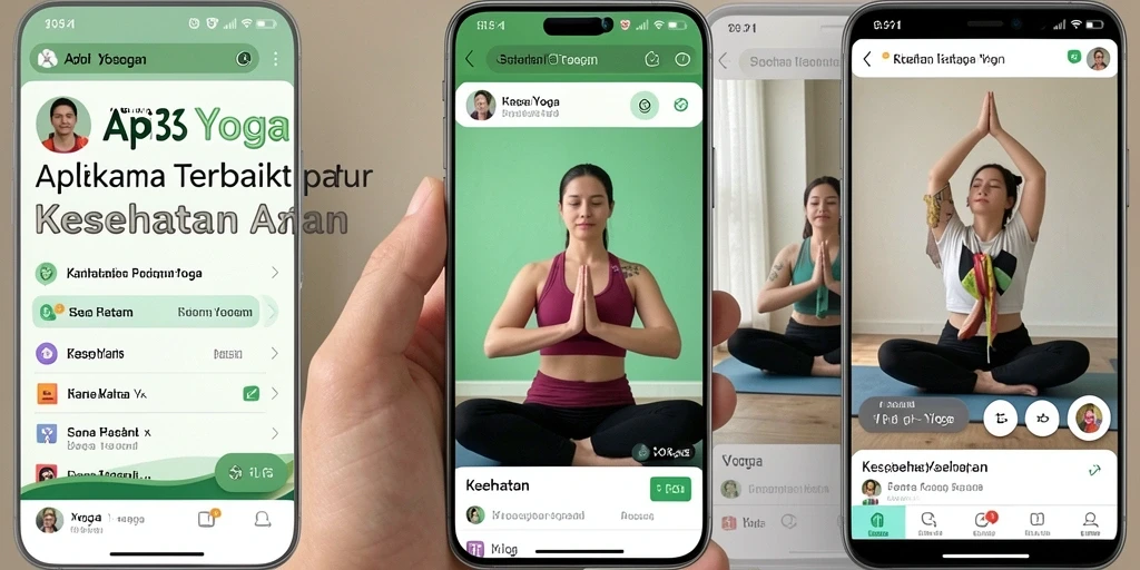 Antarmuka intuitif API33 untuk latihan yoga yang menyenangkan.