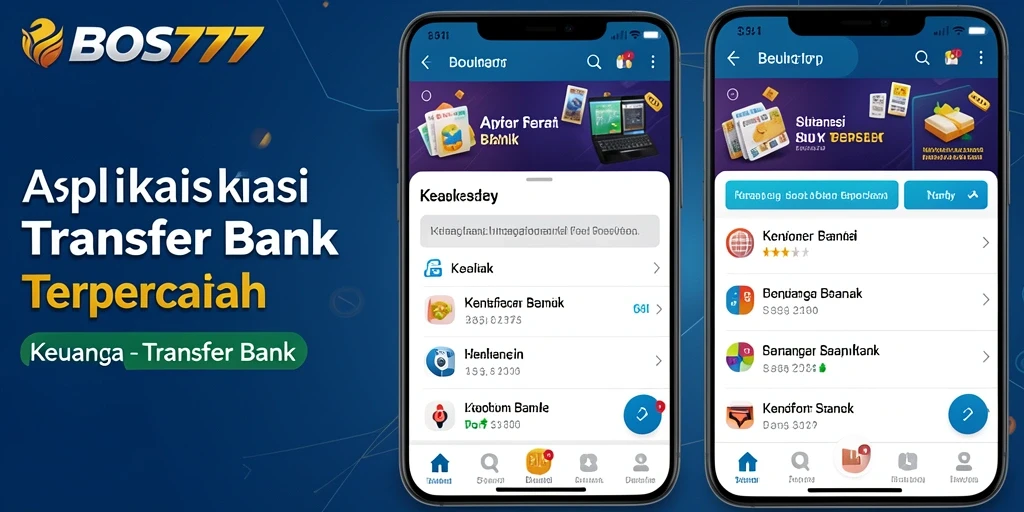 Tampilan user-friendly aplikasi Transfer Bank BOS777.