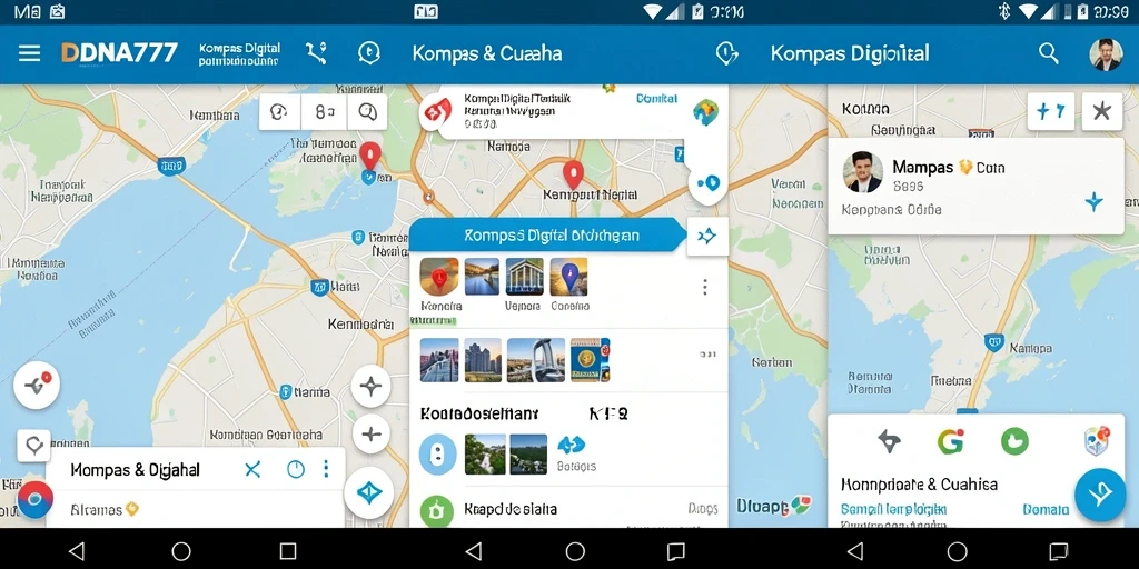 Antarmuka pengguna DANA777 dalam navigasi Kompas Digital.