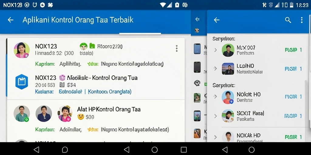 Tampilan antarmuka NOX123 yang sederhana dan mudah dipahami.