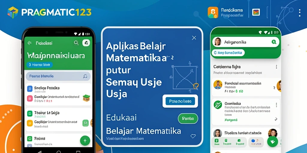 Tampilan utama aplikasi PRAGMATIC123 dengan fitur belajar interaktif.