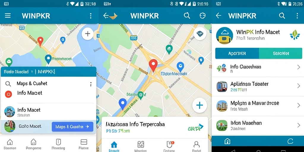 Antarmuka aplikasi Info Macet WINPKR yang informatif dan interaktif.
